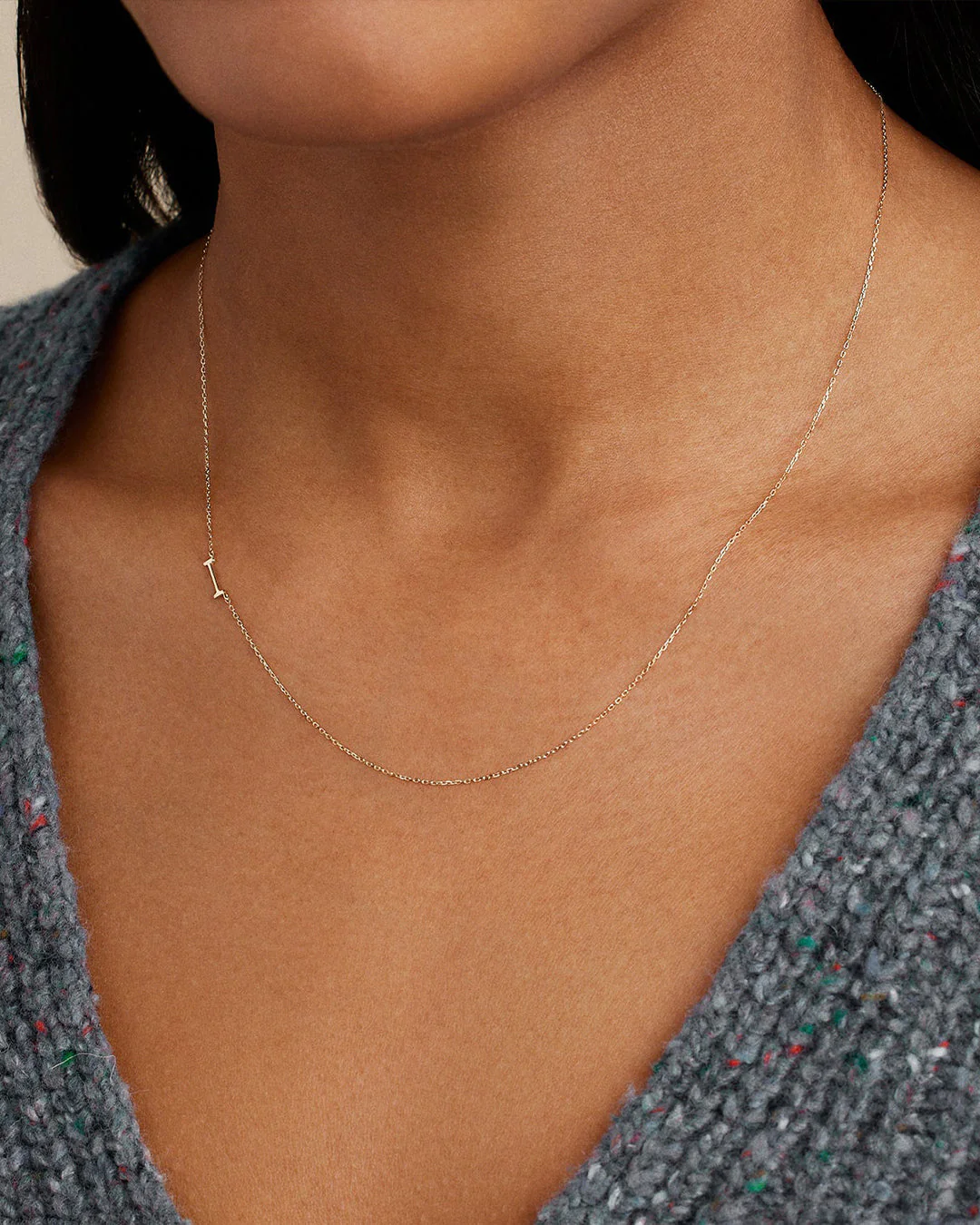 14k Gold Alphabet Necklace - Image 34