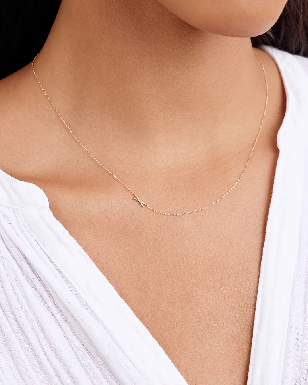 14k Gold Alphabet Necklace - Image 92