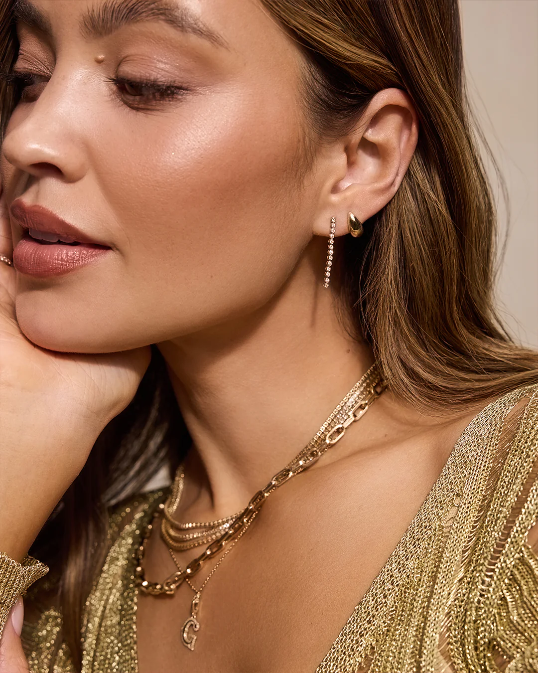 14k Gold Banks Single Stud - Image 3