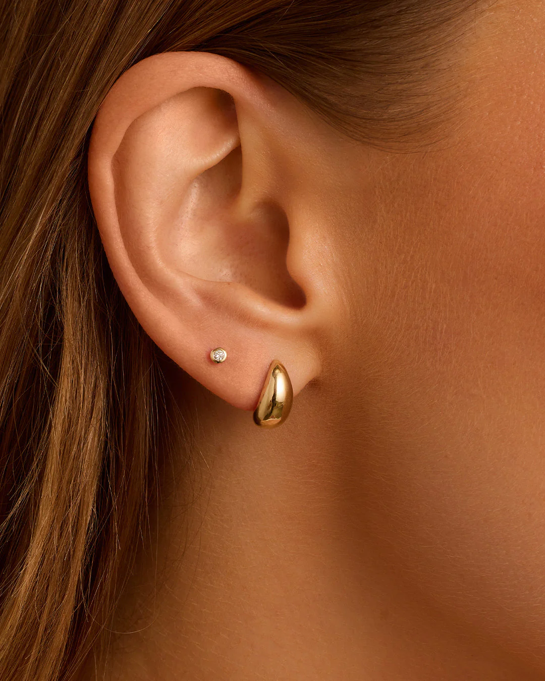 14k Gold Banks Studs - Image 2