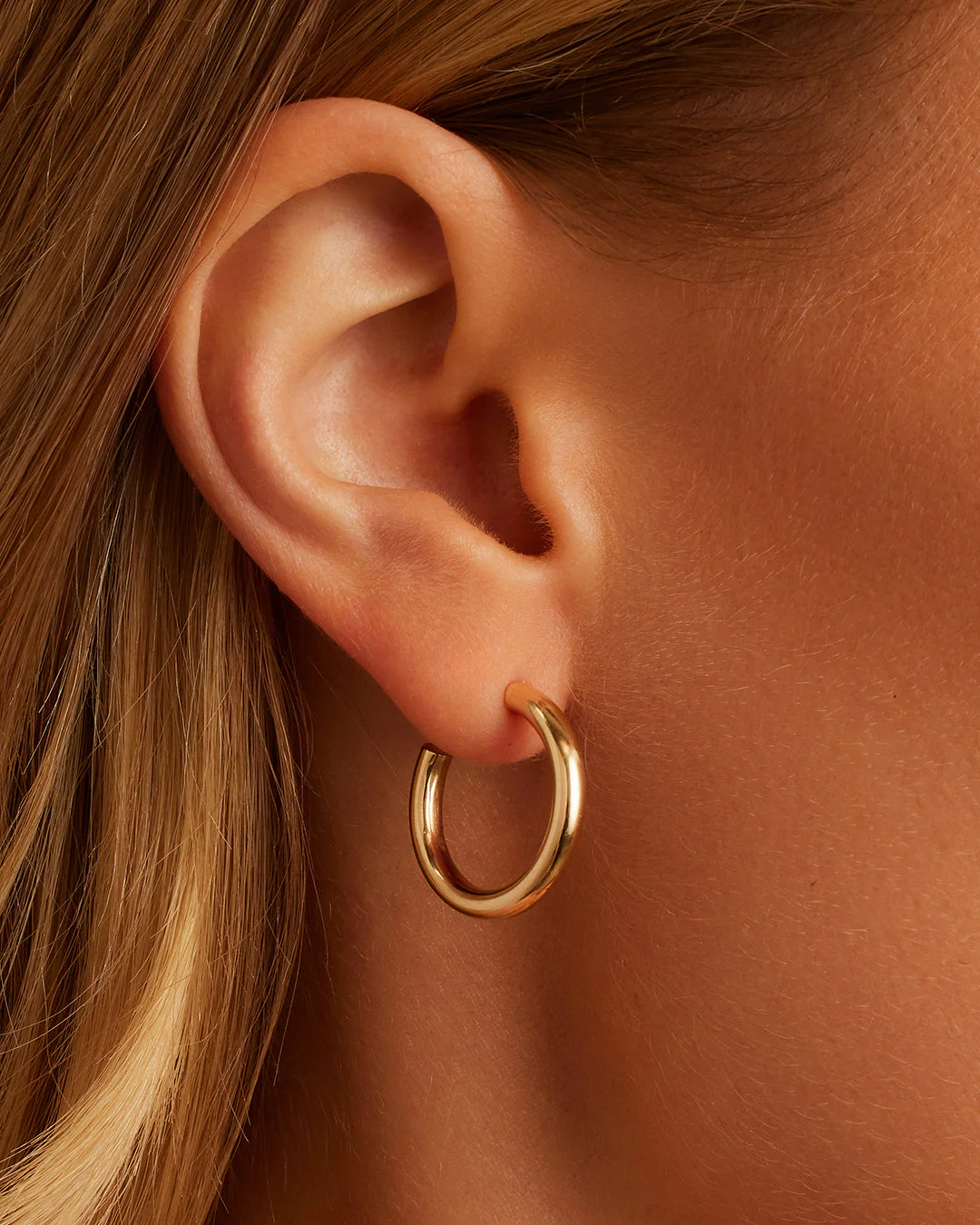 14k Gold Carter Hoops - Image 2