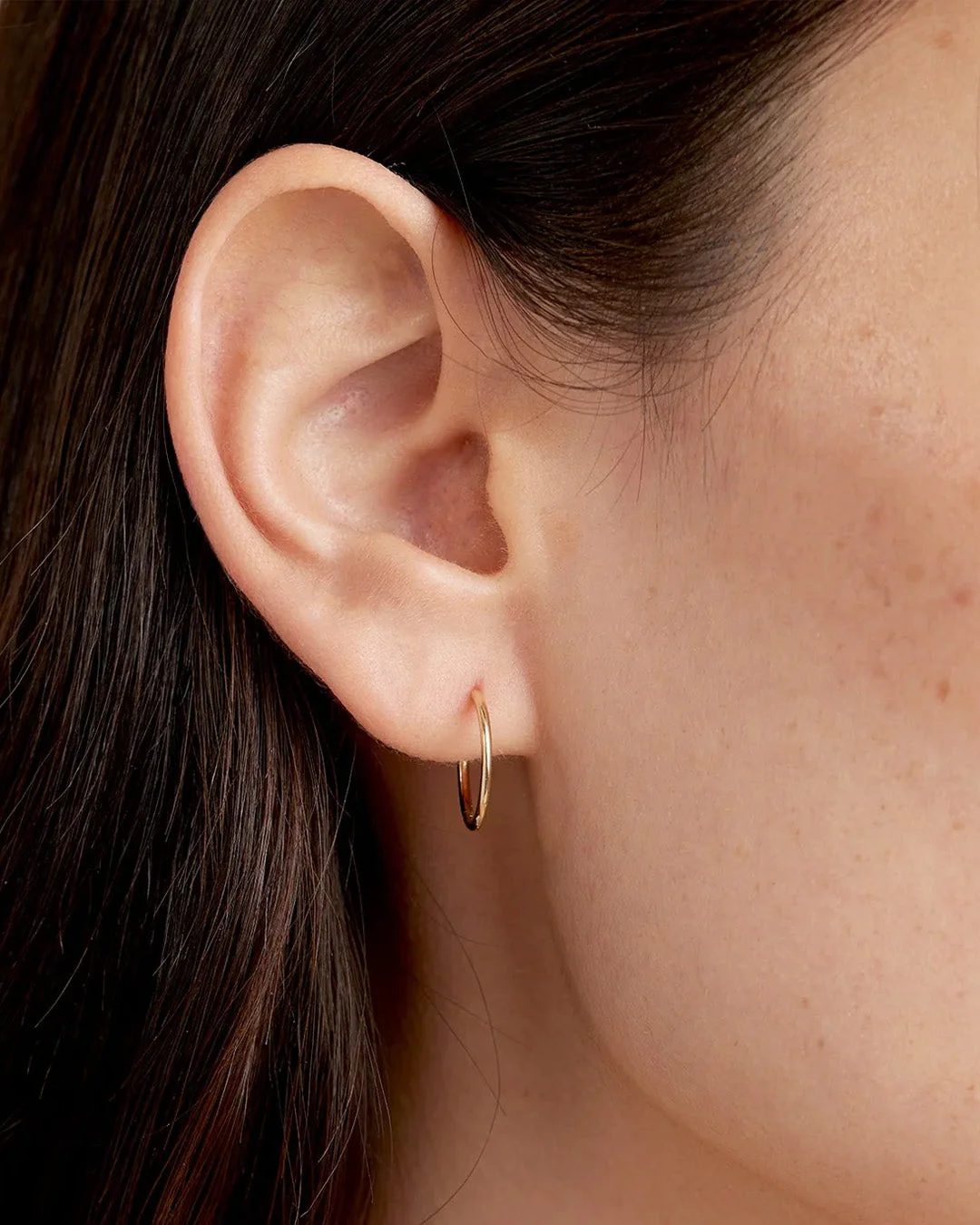 14k Gold Classic Huggies - Image 13
