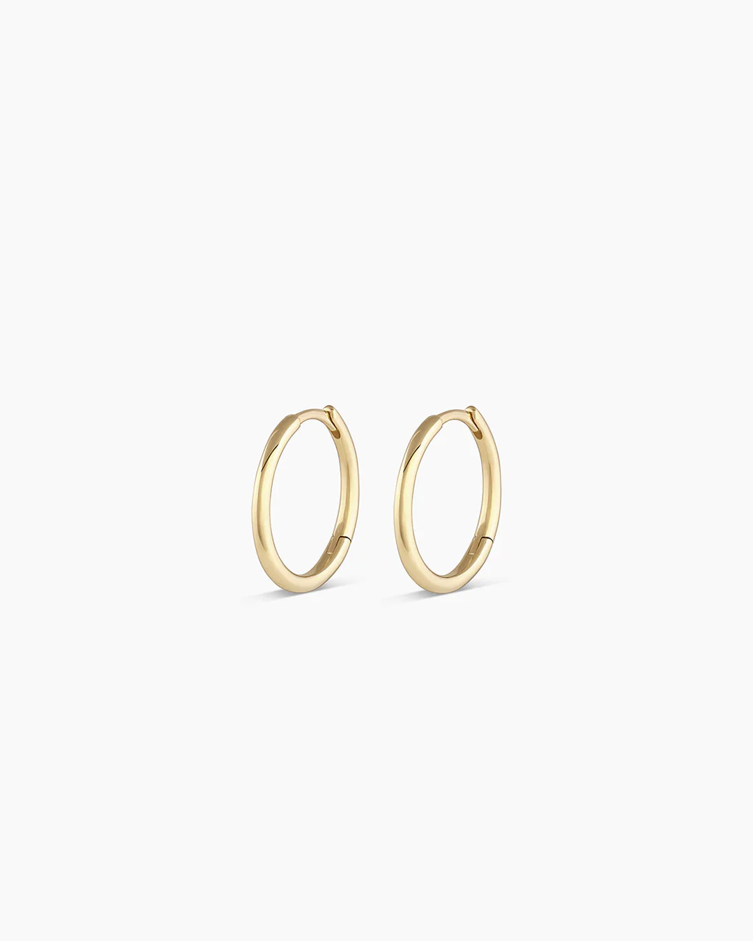14k Gold Classic Huggies - Image 9