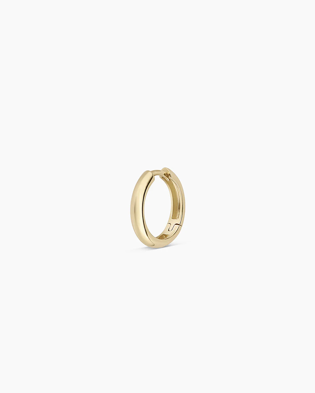 14k Gold Lou Helium Single Huggie - Image 4
