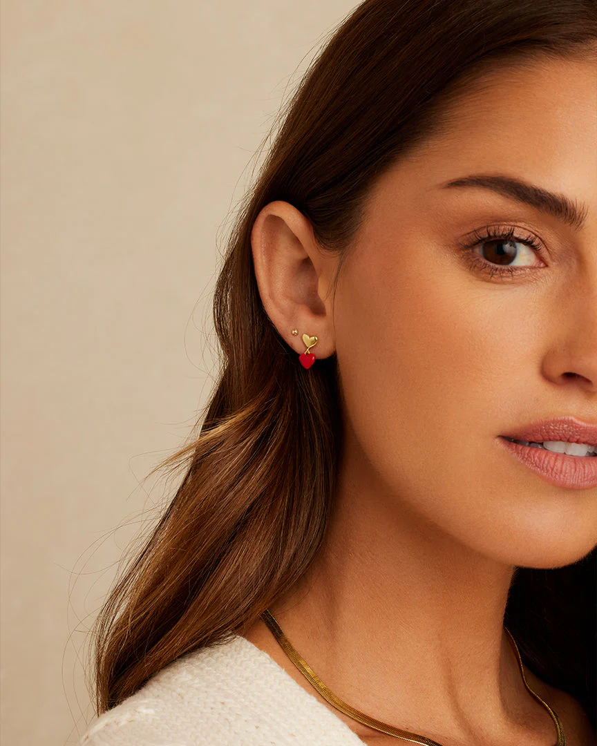 Amour Earrings Red - Image 3