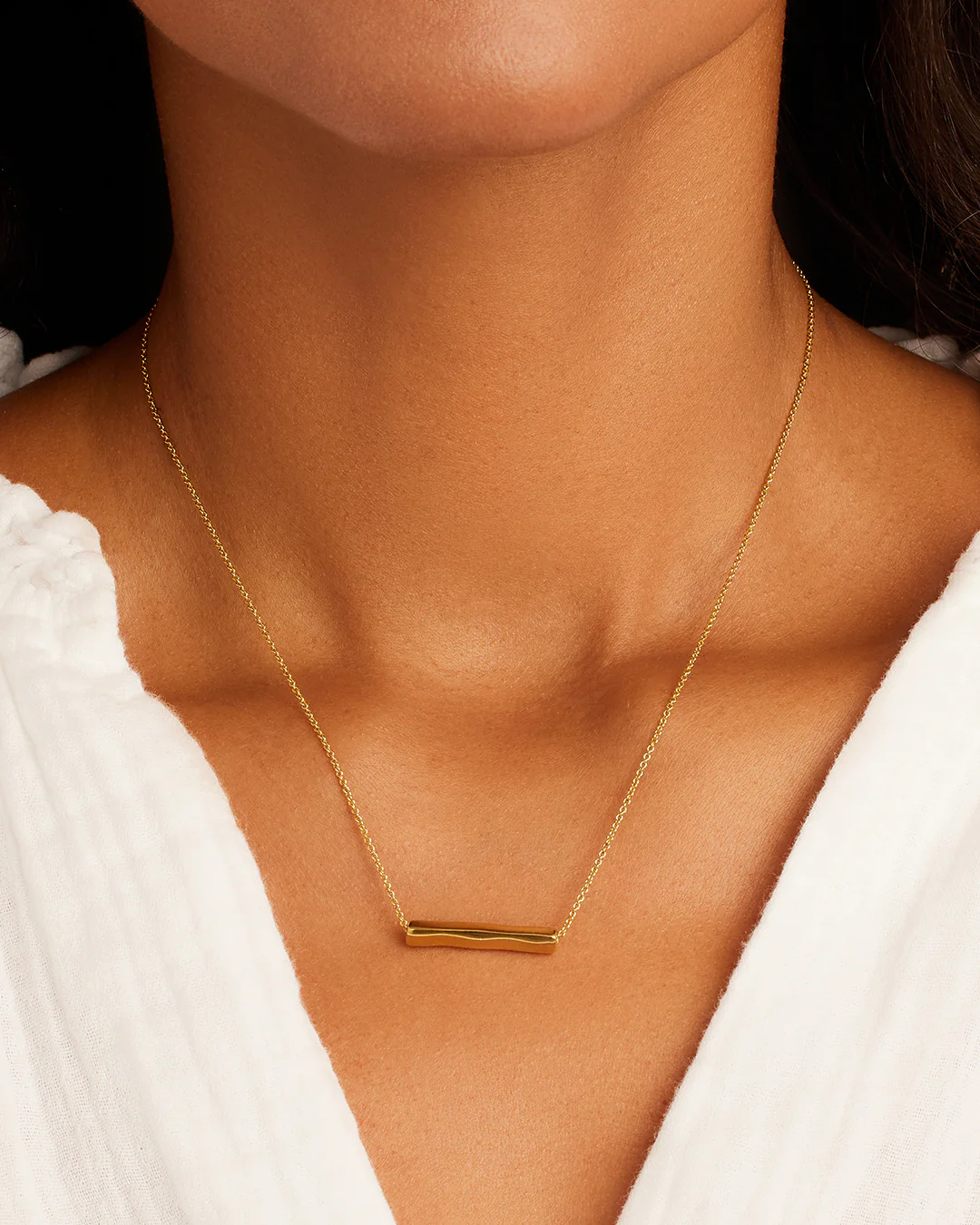 Bespoke Bar Adjustable Necklace (gold) - Image 2
