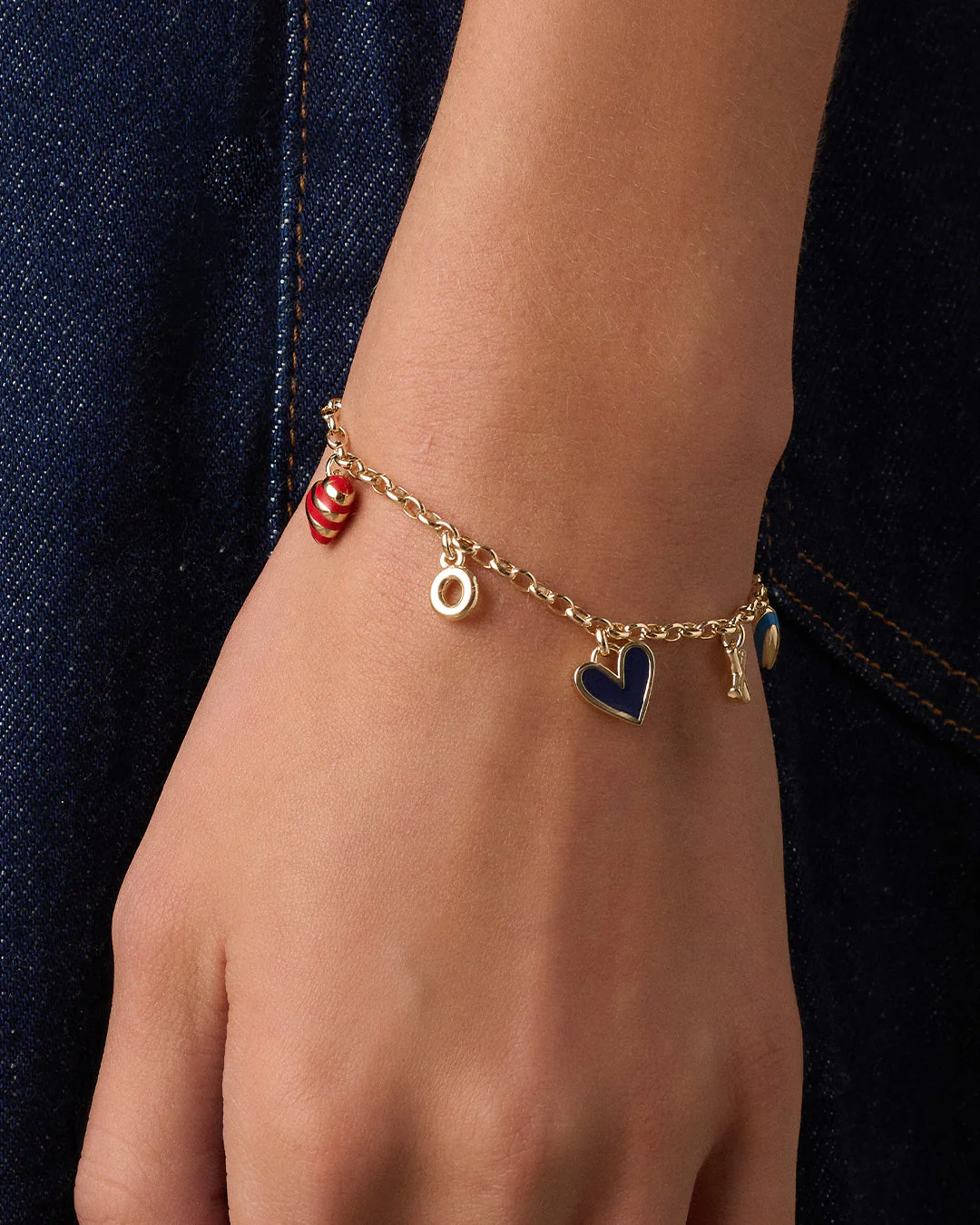 Campbell Heart Charm Bracelet - Image 2