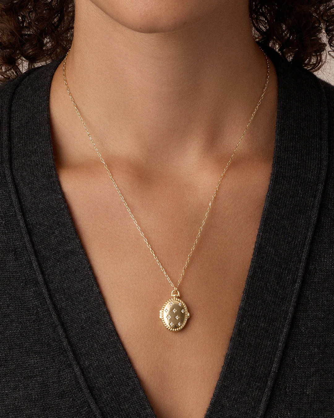 Celeste Locket Necklace - Image 2