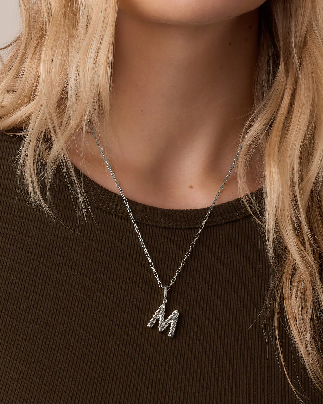 Crew Alphabet Statement Charm Necklace - Image 154