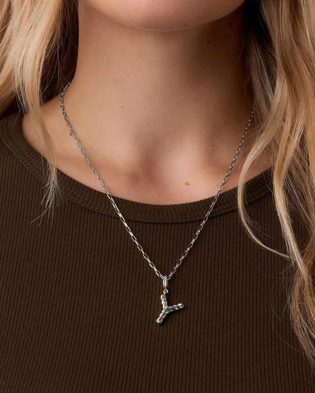 Crew Alphabet Statement Charm Necklace - Image 202