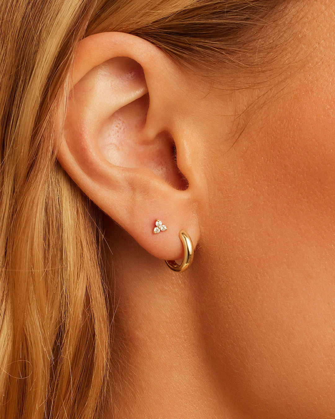Diamond Bali Flat Back Single Stud - Image 2