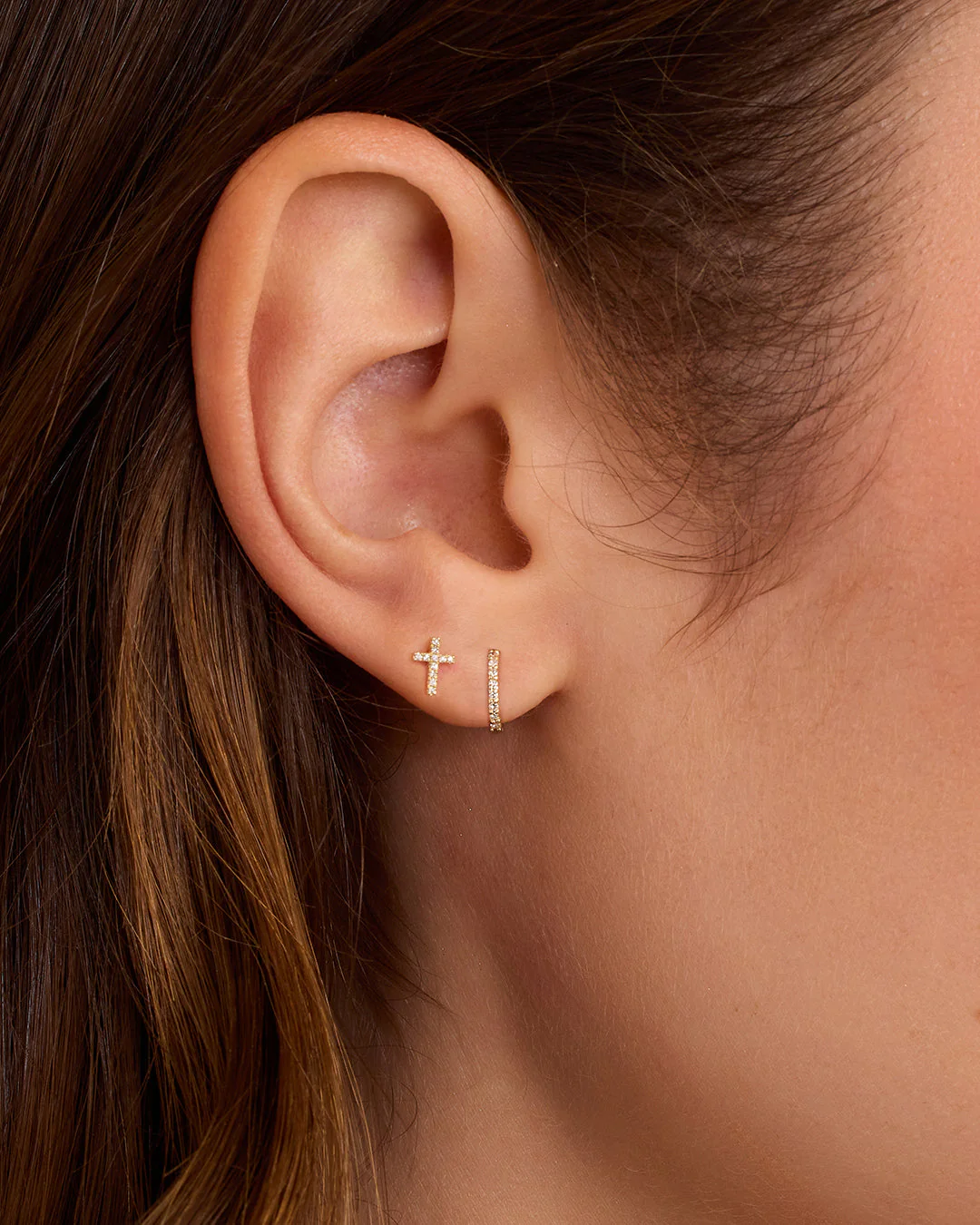Diamond Cross Studs - Image 3