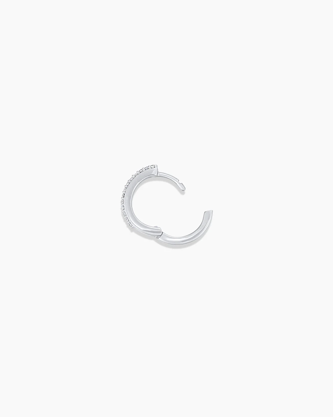 Diamond Double Down Single Huggie - Image 12