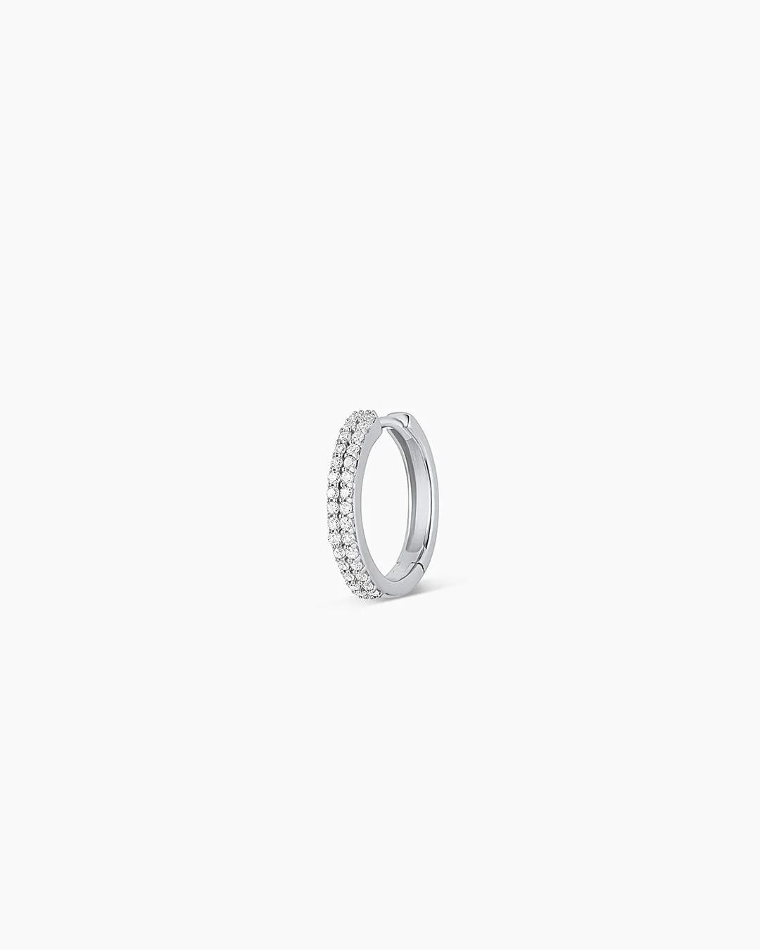 Diamond Double Down Single Huggie - Image 13
