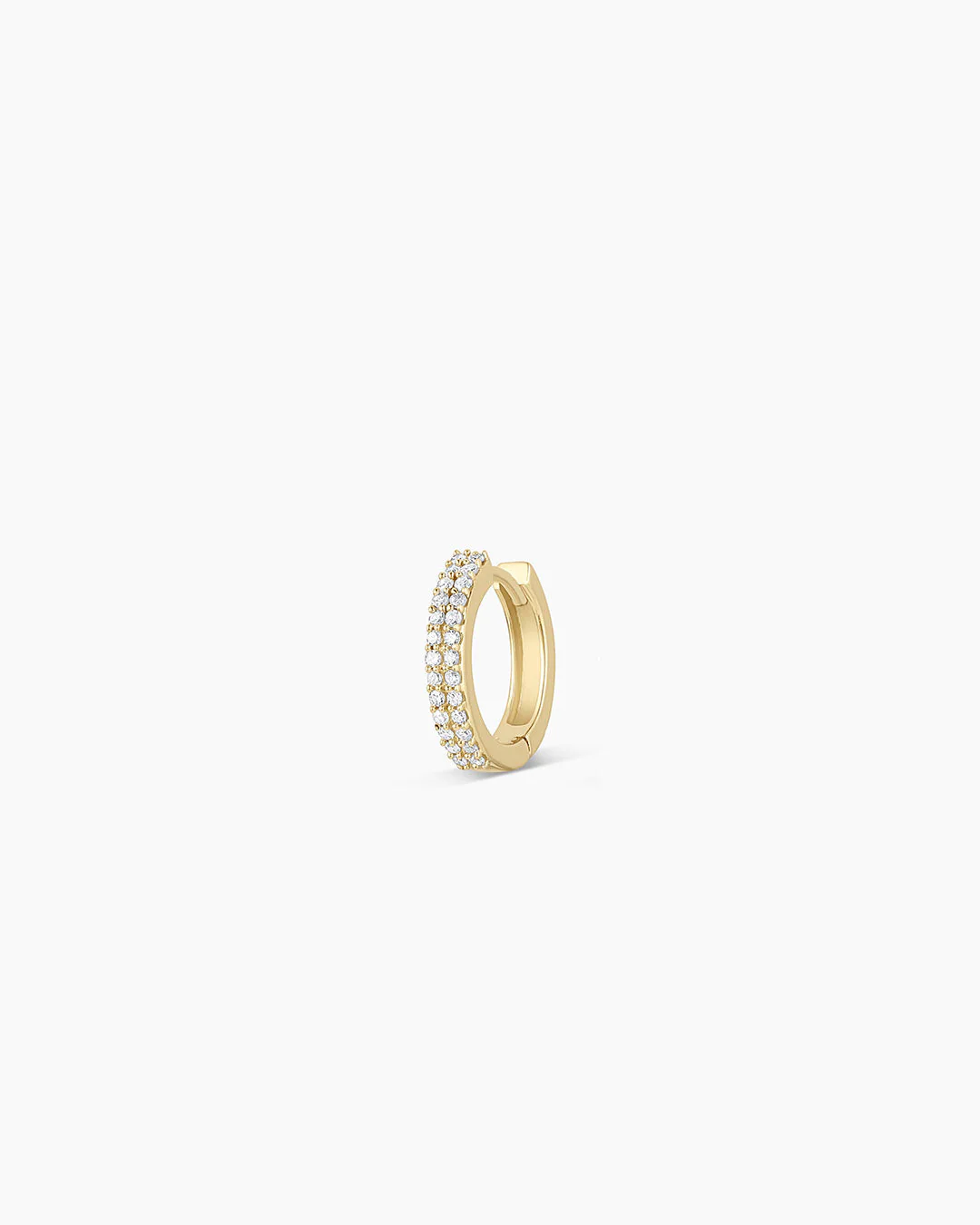 Diamond Double Down Single Huggie - Image 17
