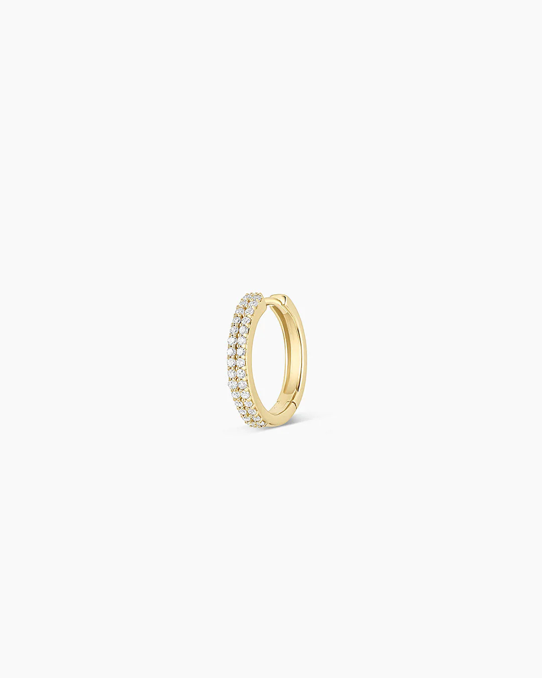Diamond Double Down Single Huggie - Image 21