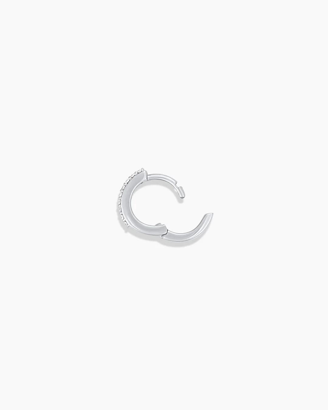 Diamond Double Down Single Huggie - Image 8
