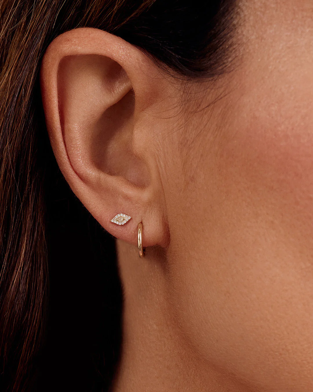 Diamond Evil Eye Studs - Image 2