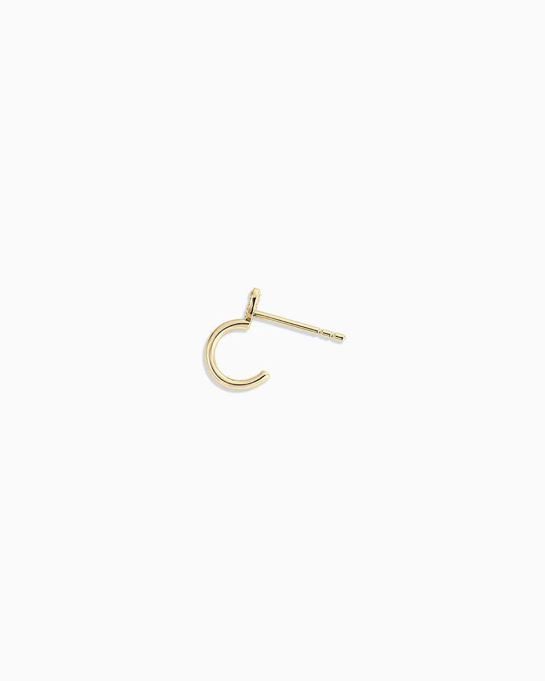 Diamond Heart Stud Single Huggie - Image 4
