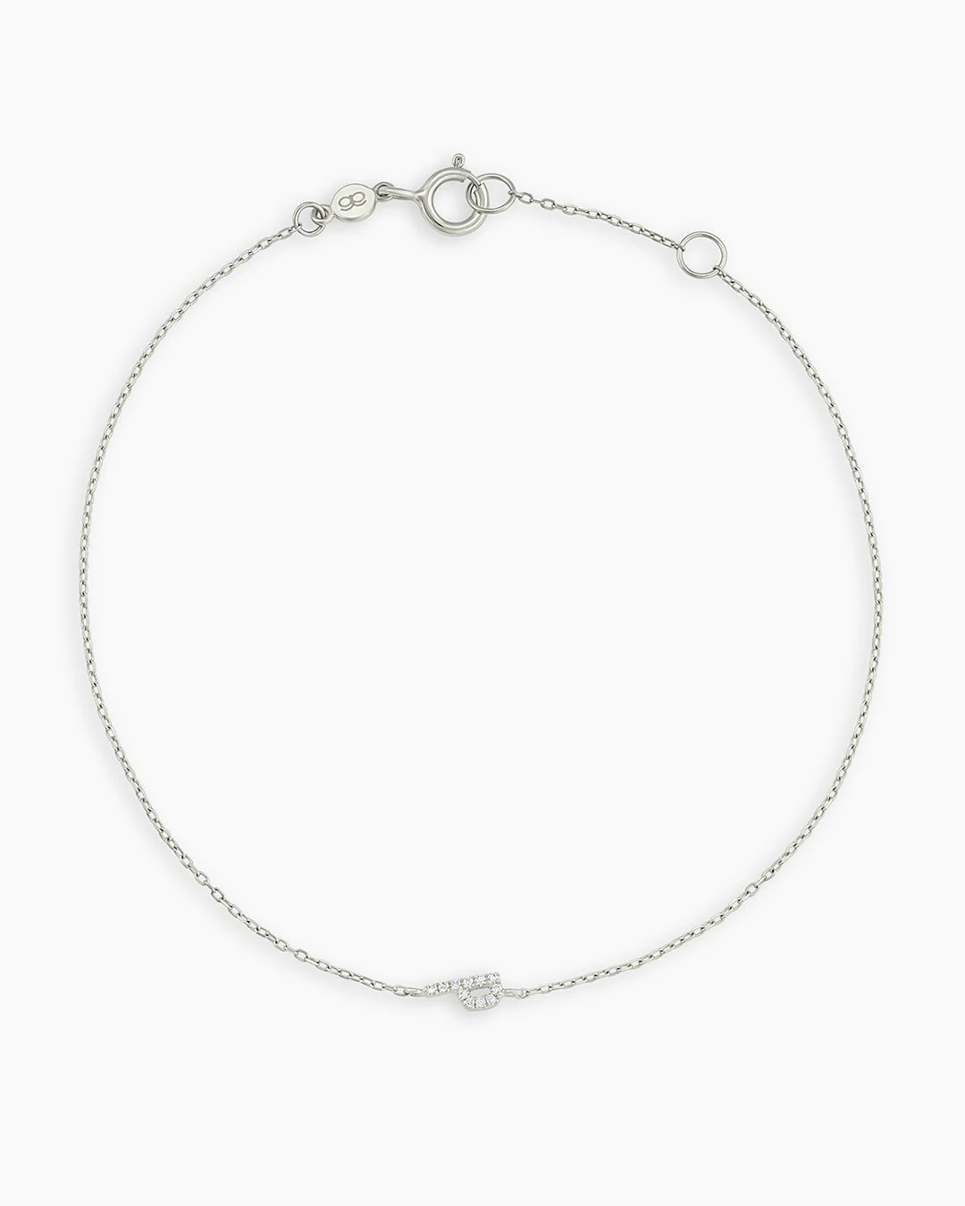Diamond Pavé Alphabet Bracelet - Image 109
