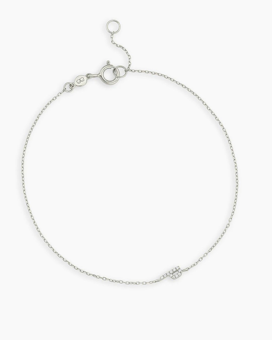 Diamond Pavé Alphabet Bracelet - Image 110