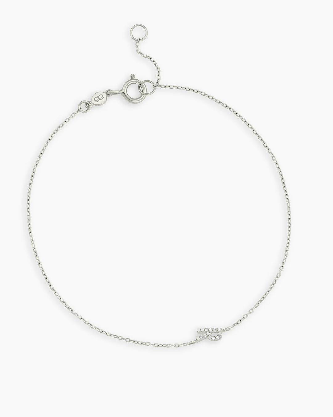 Diamond Pavé Alphabet Bracelet - Image 114