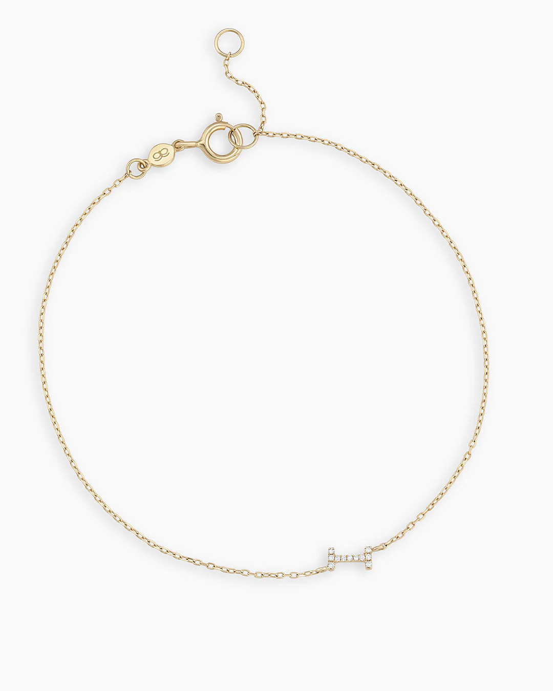 Diamond Pavé Alphabet Bracelet - Image 27