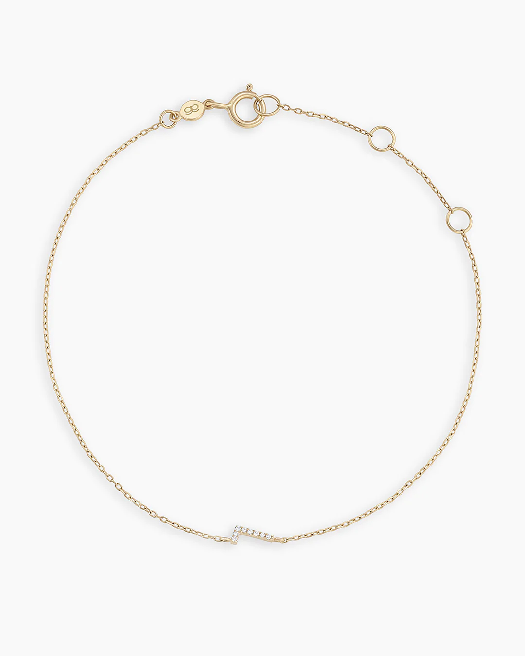 Diamond Pavé Alphabet Bracelet - Image 32