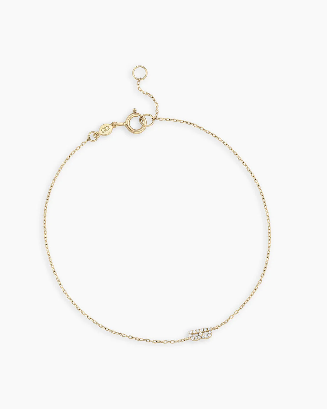 Diamond Pavé Alphabet Bracelet - Image 6