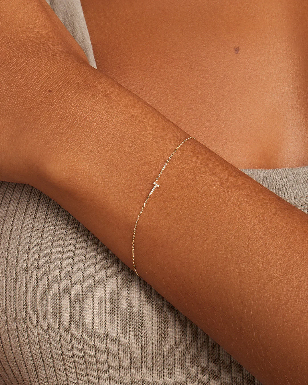 Diamond Pavé Alphabet Bracelet - Image 60