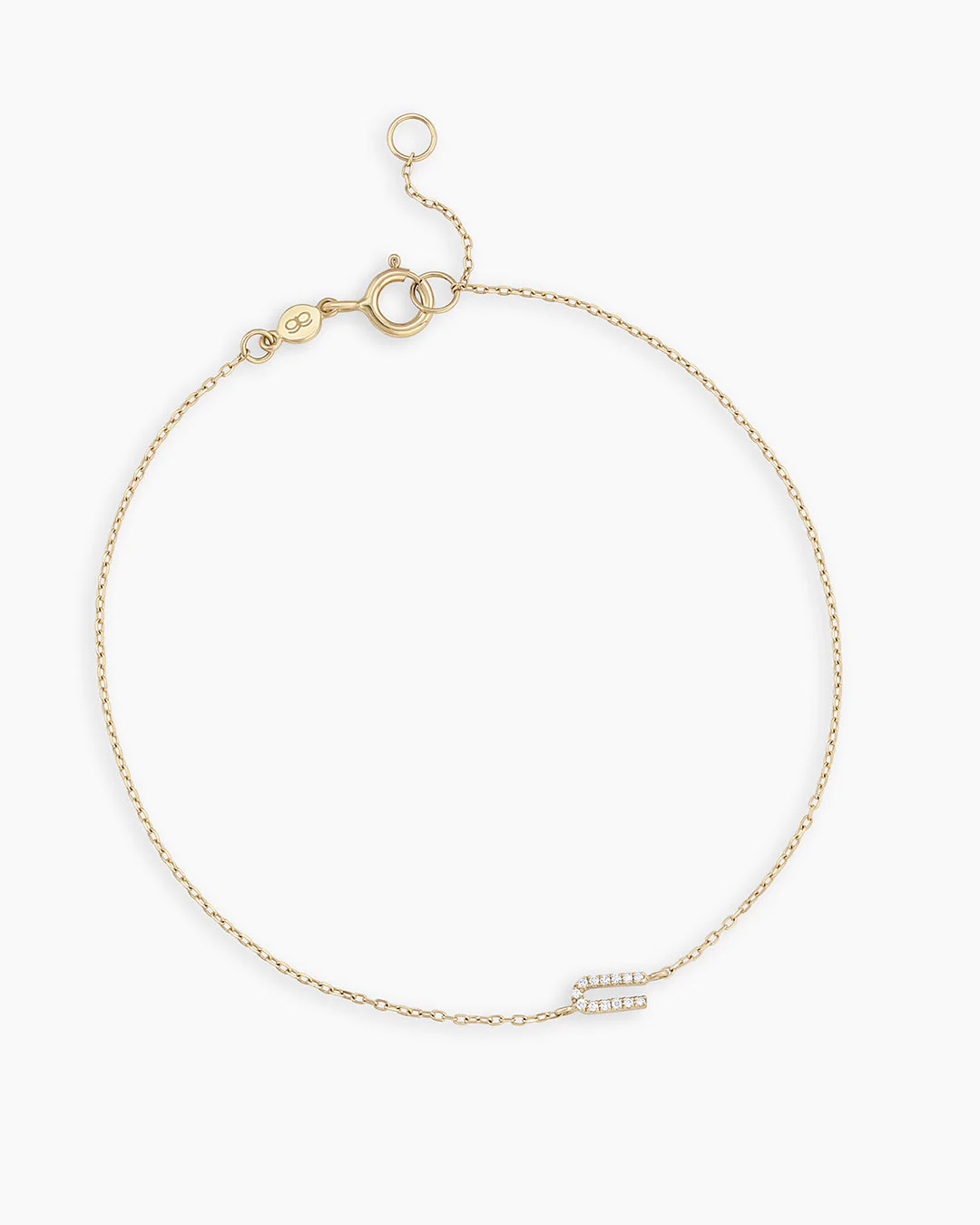 Diamond Pavé Alphabet Bracelet - Image 64