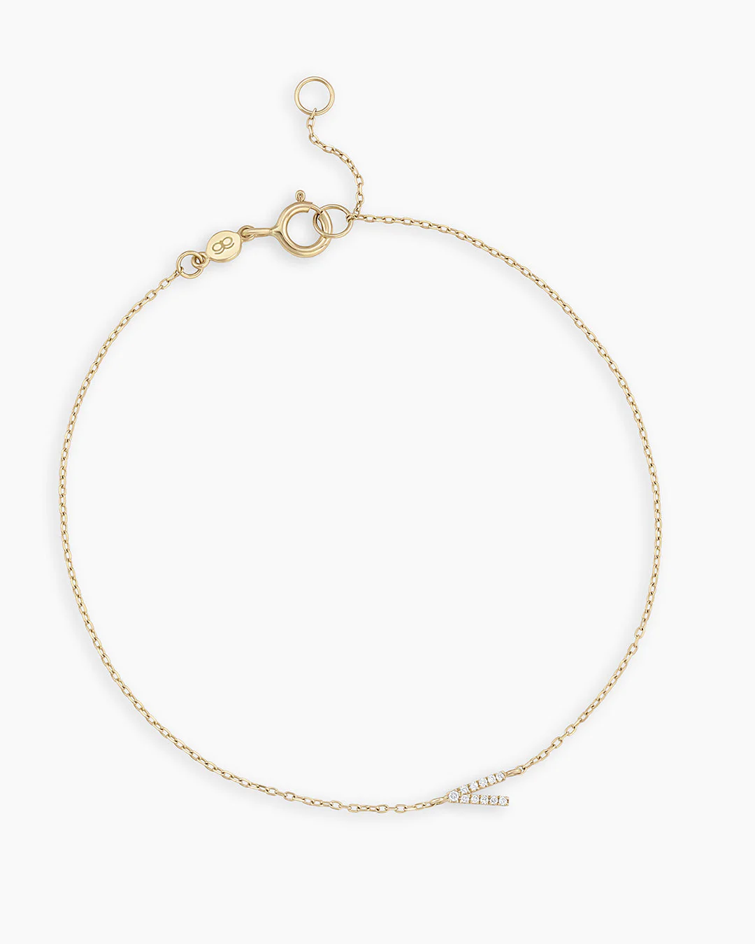 Diamond Pavé Alphabet Bracelet - Image 67