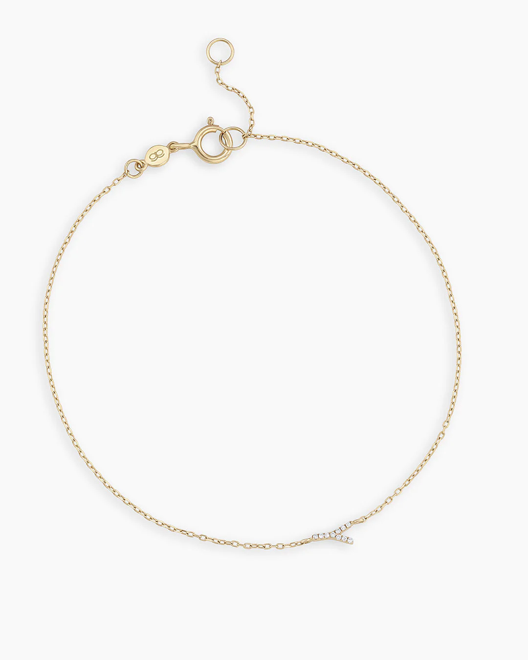 Diamond Pavé Alphabet Bracelet - Image 76