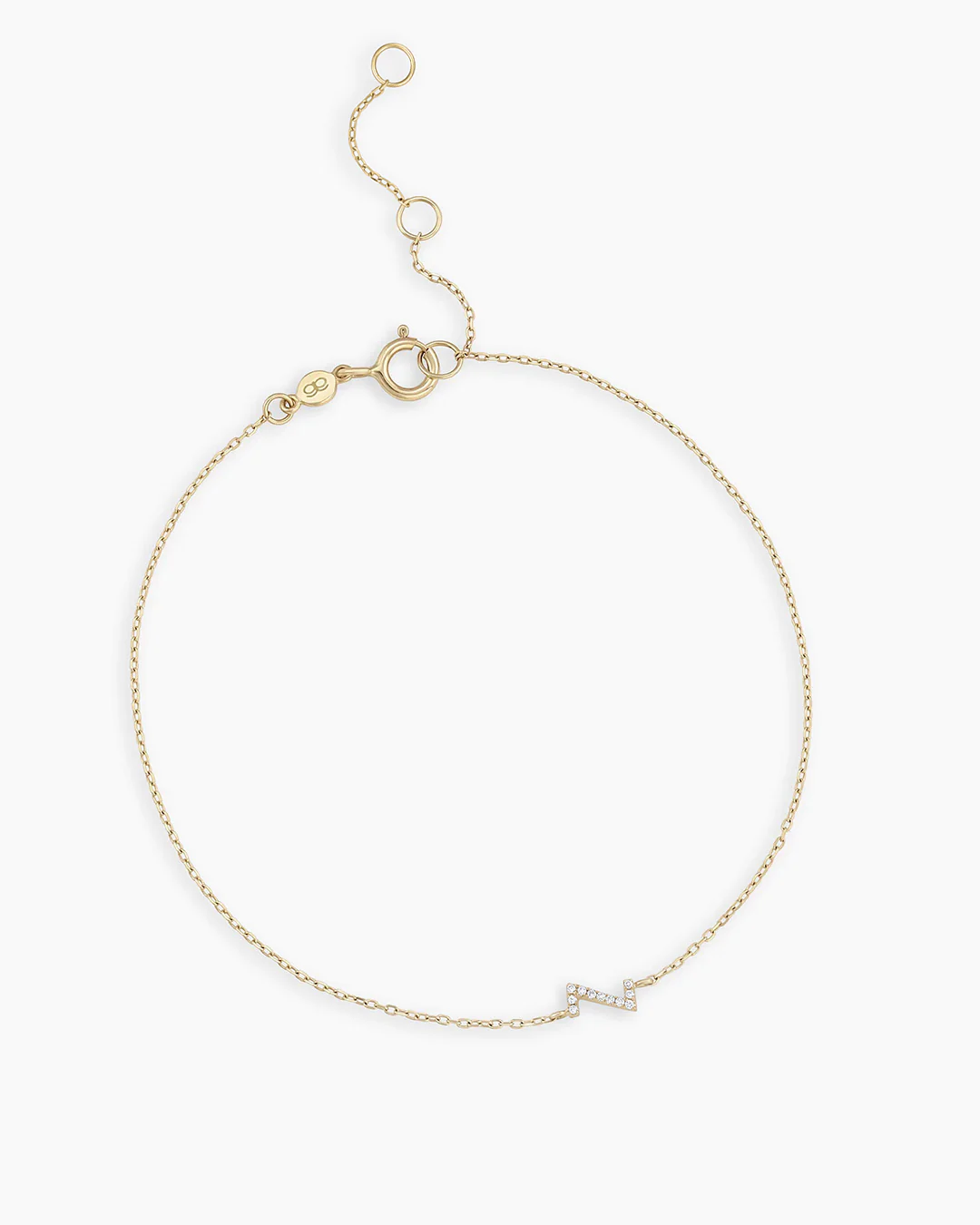Diamond Pavé Alphabet Bracelet - Image 79