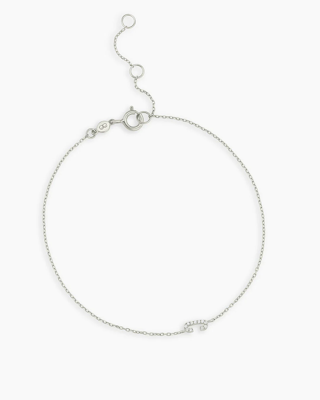 Diamond Pavé Alphabet Bracelet - Image 84