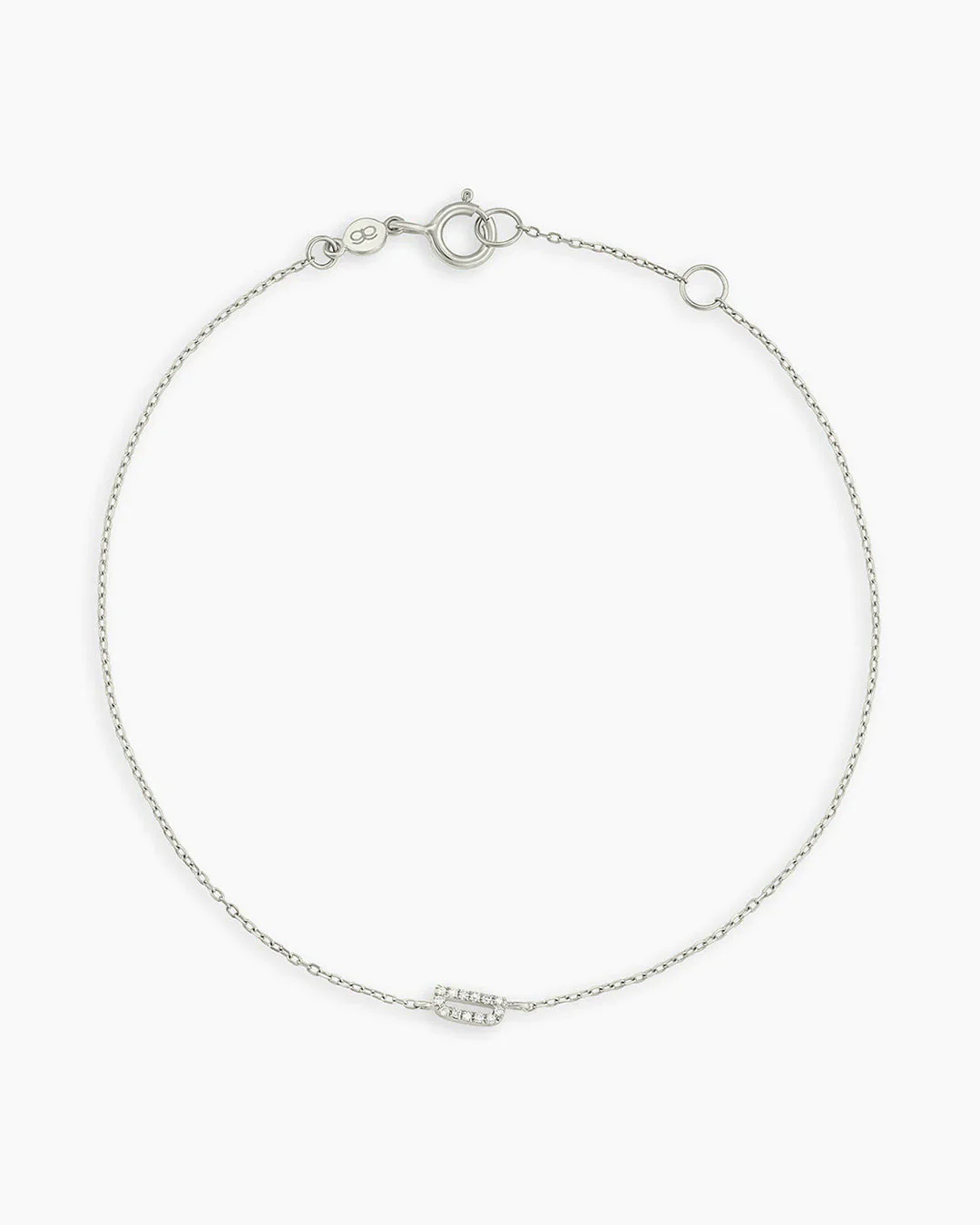Diamond Pavé Alphabet Bracelet - Image 85