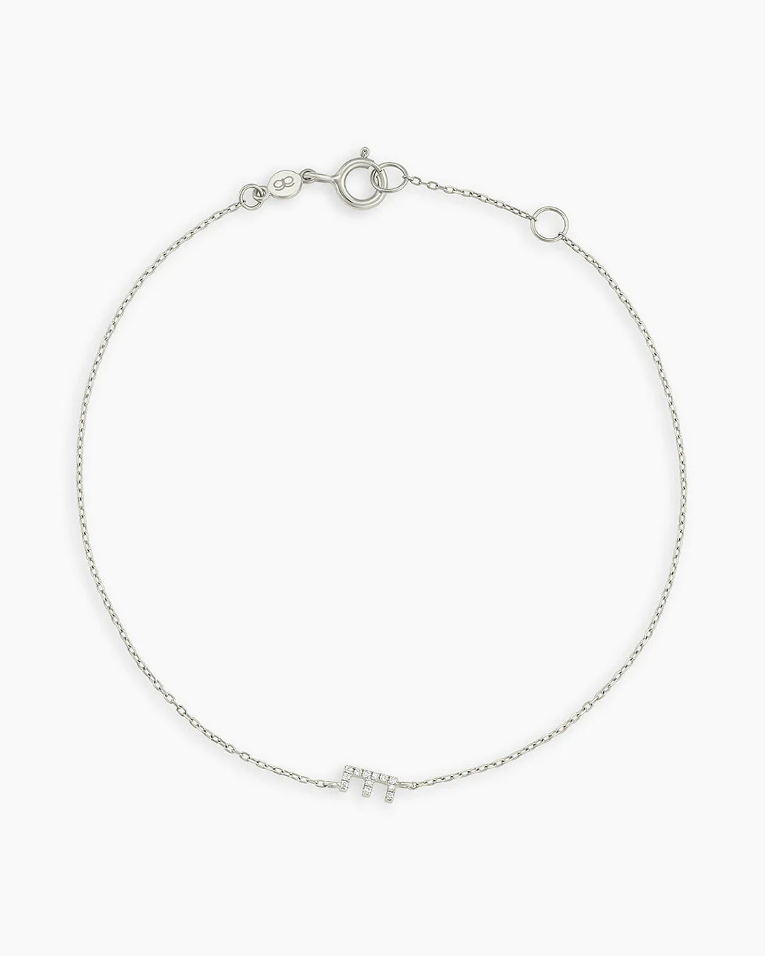 Diamond Pavé Alphabet Bracelet - Image 87