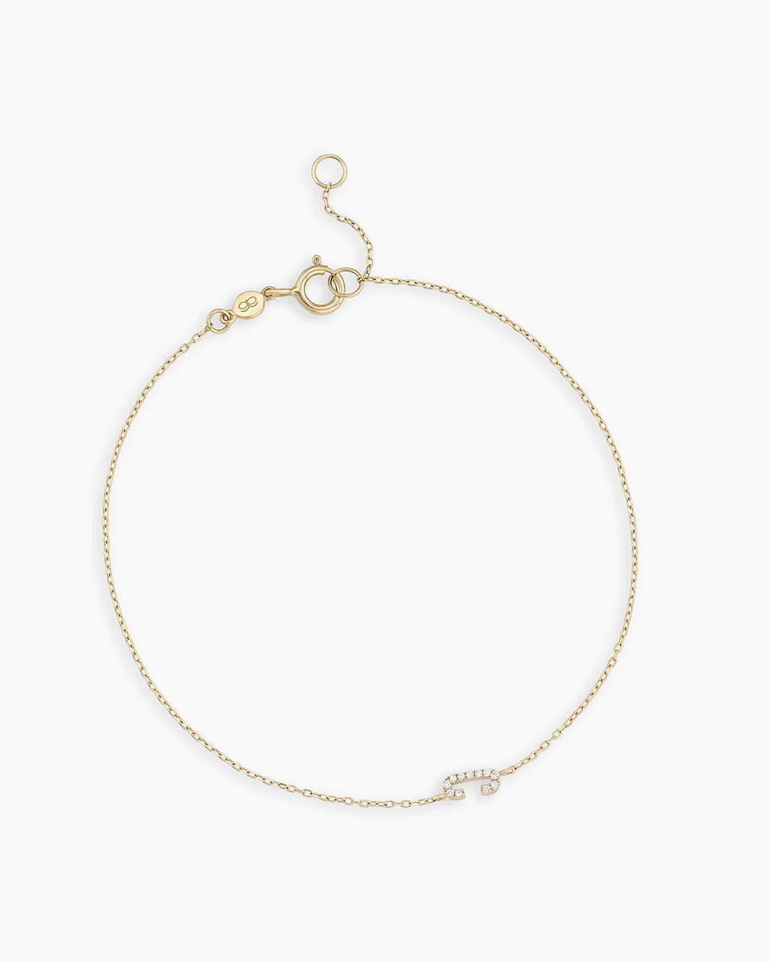 Diamond Pavé Alphabet Bracelet - Image 9