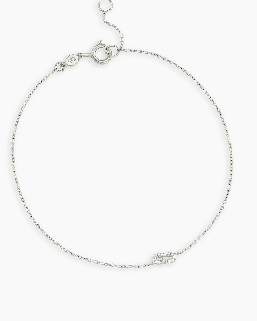 Diamond Pavé Alphabet Bracelet - Image 92