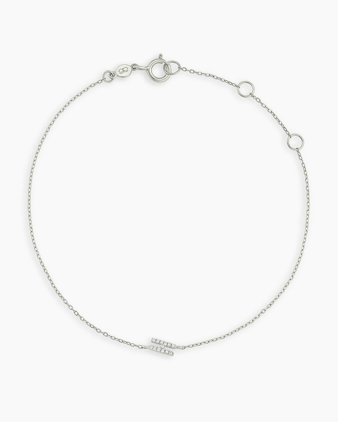 Diamond Pavé Alphabet Bracelet - Image 93
