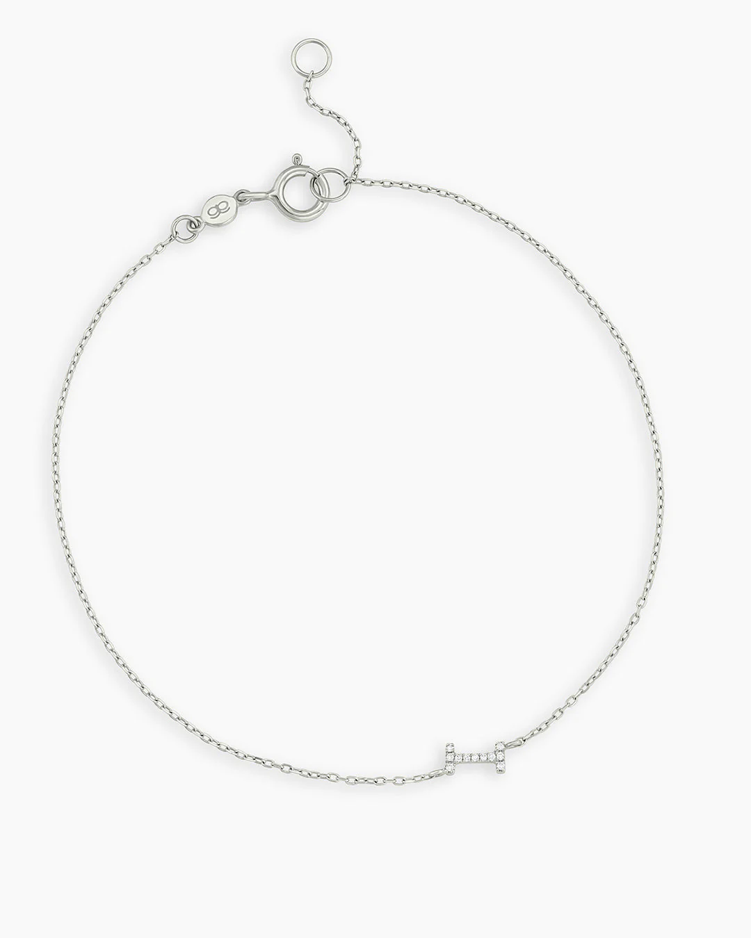 Diamond Pavé Alphabet Bracelet - Image 96