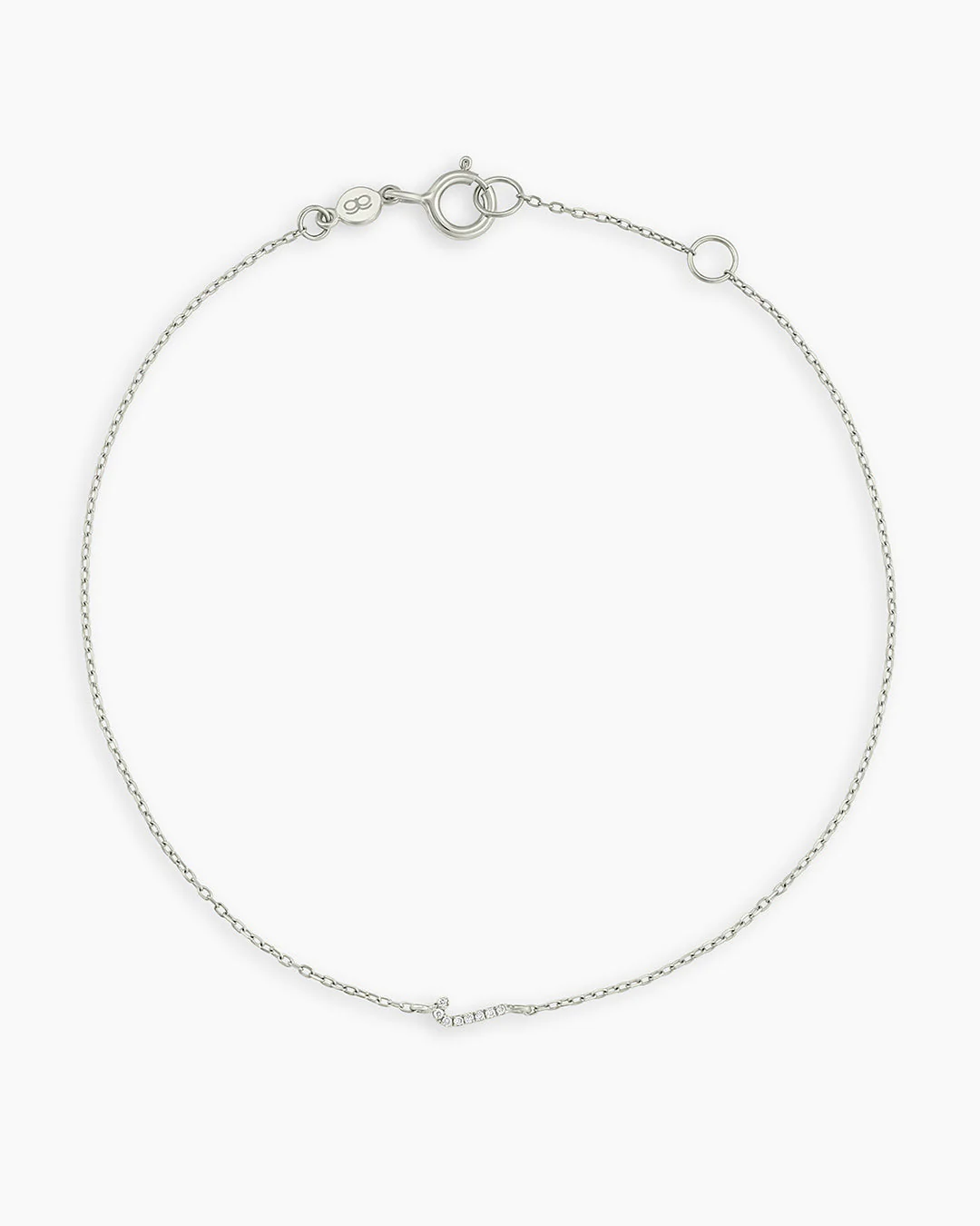 Diamond Pavé Alphabet Bracelet - Image 97