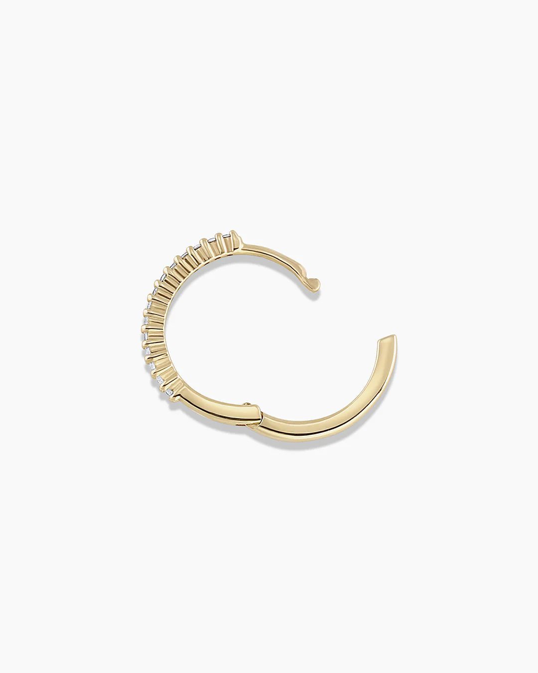 Diamond Pavé Single Huggie - Image 12
