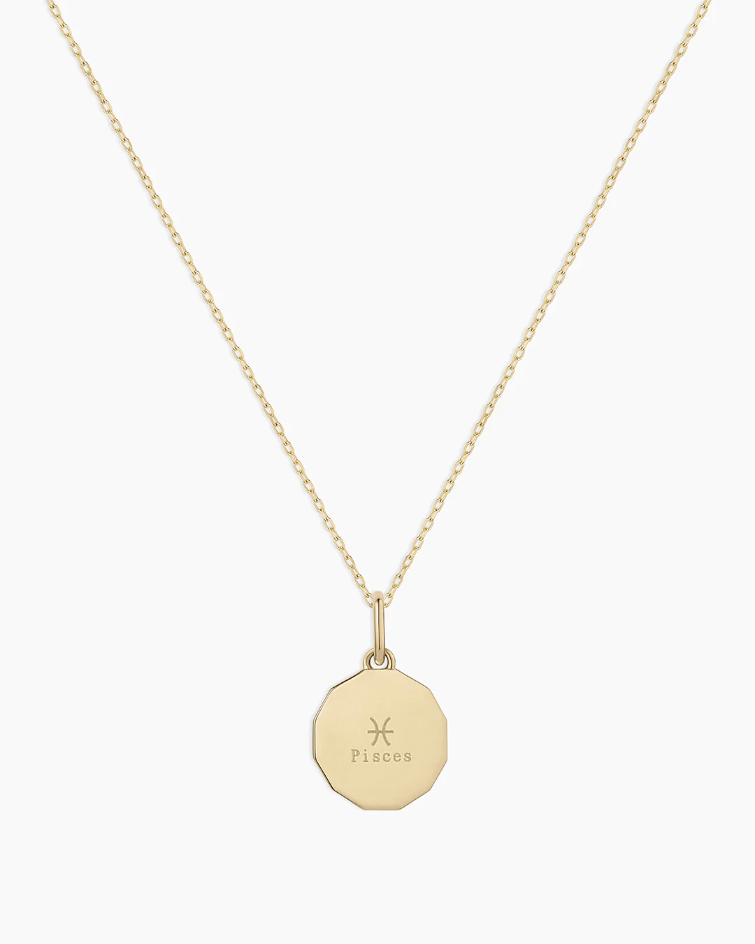 Diamond Zodiac Coin Charm Necklace - Image 46