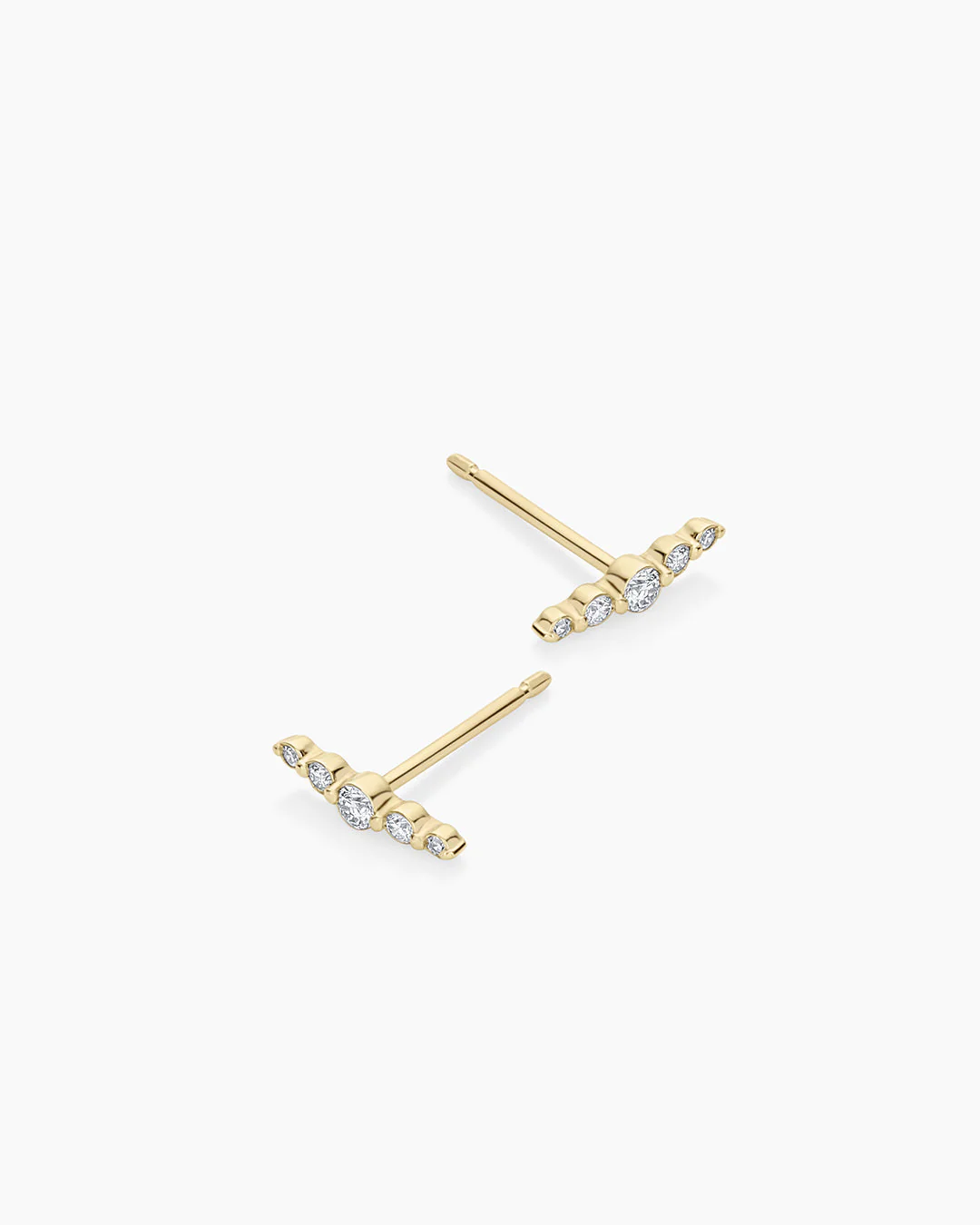 Elle Diamond Row Studs - Image 4