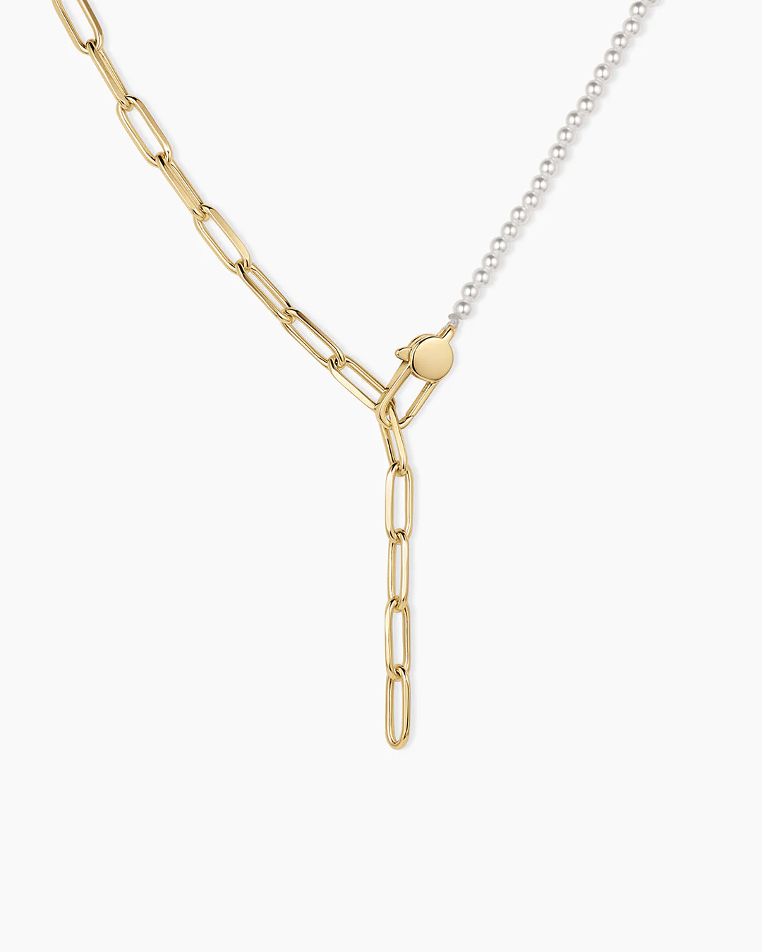 Florence Pearl Chain Necklace - Image 7