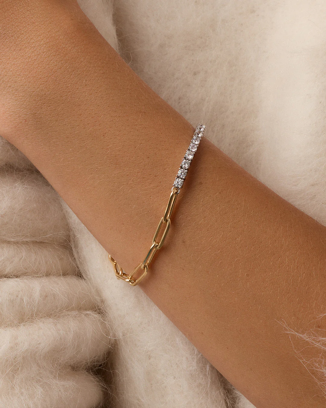Florence Tennis Chain Bracelet - Image 2