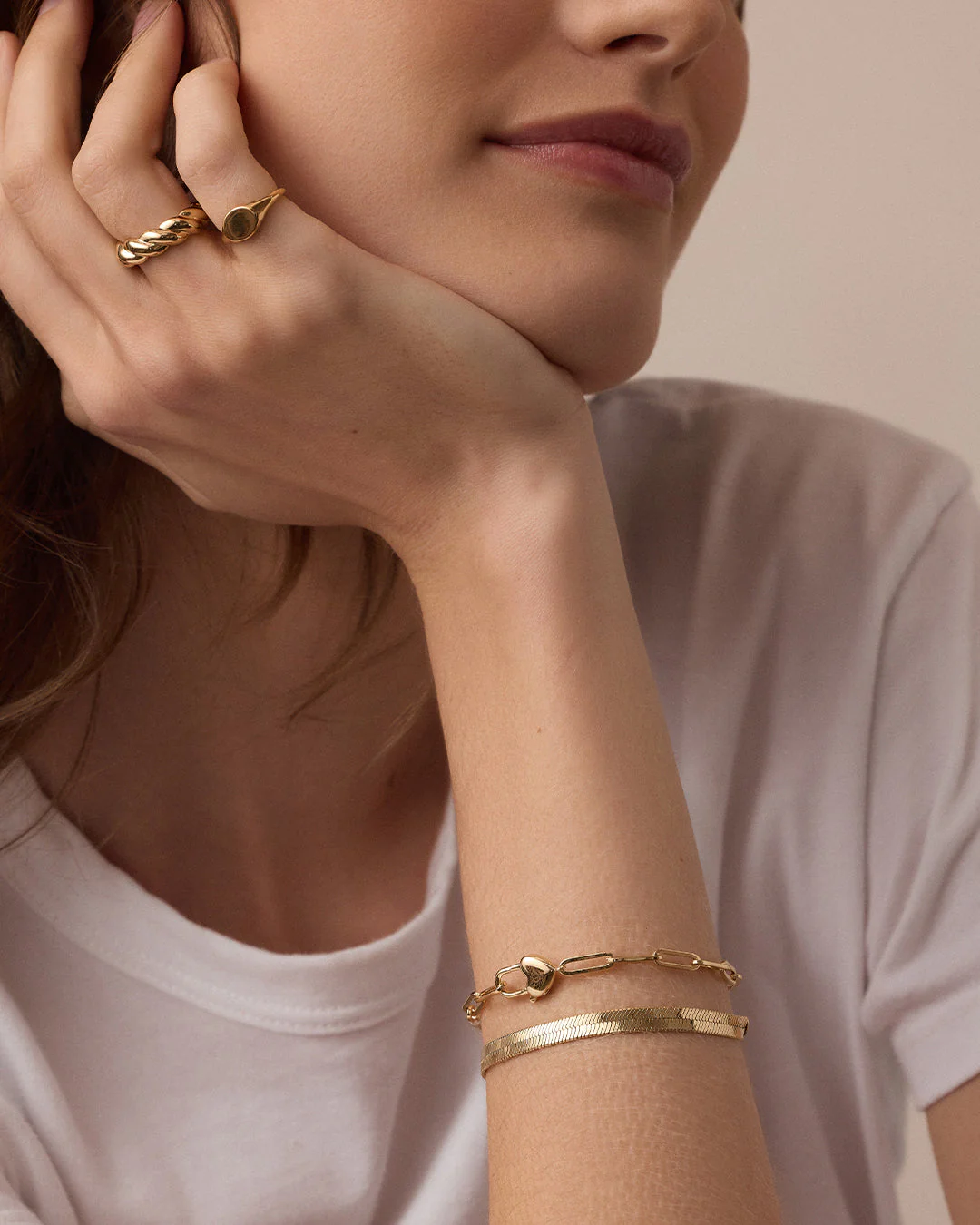 Heart Padlock Bracelet - Image 3