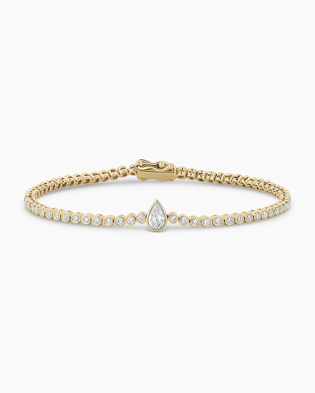 Lab Grown Diamond Pear Tennis Bracelet - Image 11