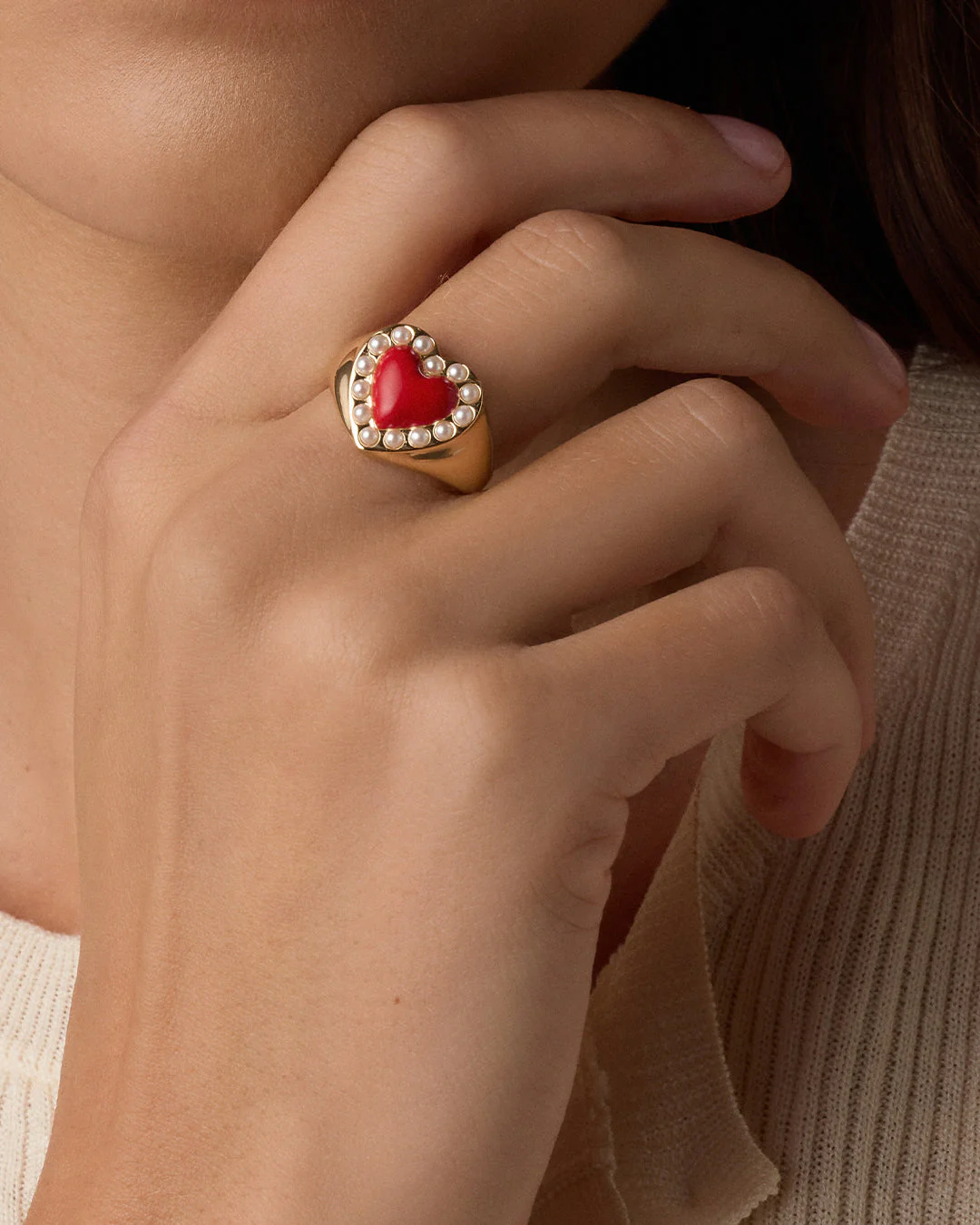 Love Pearl Ring - Image 2